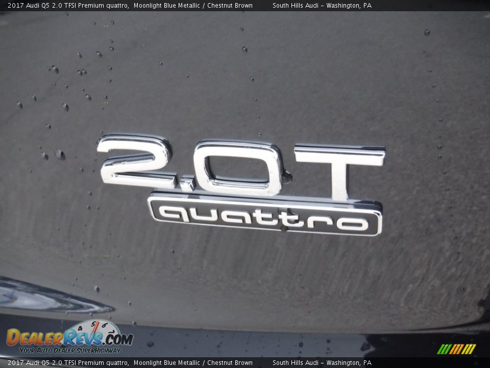2017 Audi Q5 2.0 TFSI Premium quattro Moonlight Blue Metallic / Chestnut Brown Photo #12