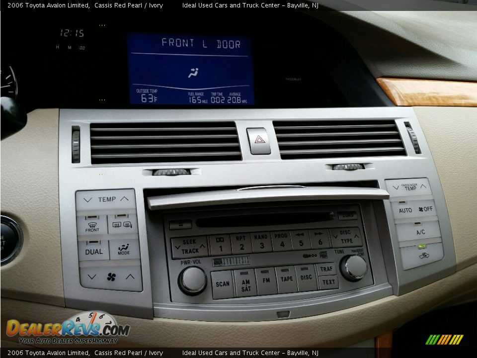 2006 Toyota Avalon Limited Cassis Red Pearl / Ivory Photo #17