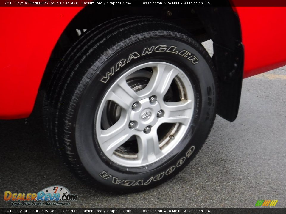 2011 Toyota Tundra SR5 Double Cab 4x4 Radiant Red / Graphite Gray Photo #7