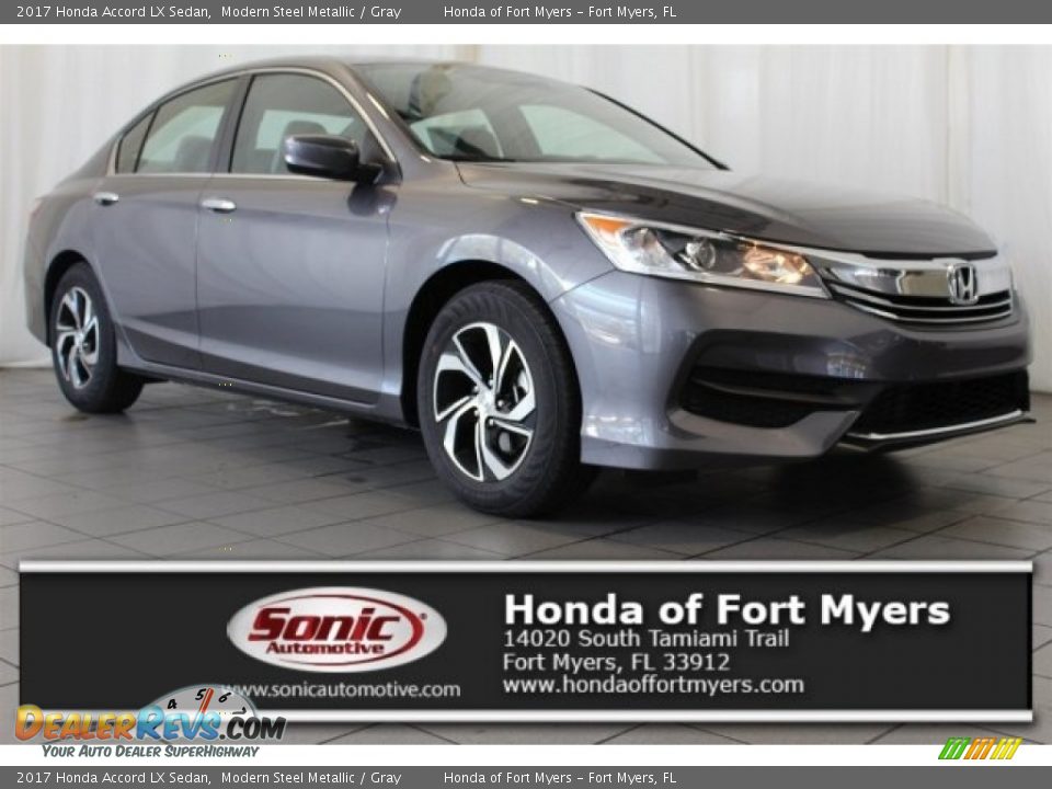2017 Honda Accord LX Sedan Modern Steel Metallic / Gray Photo #1