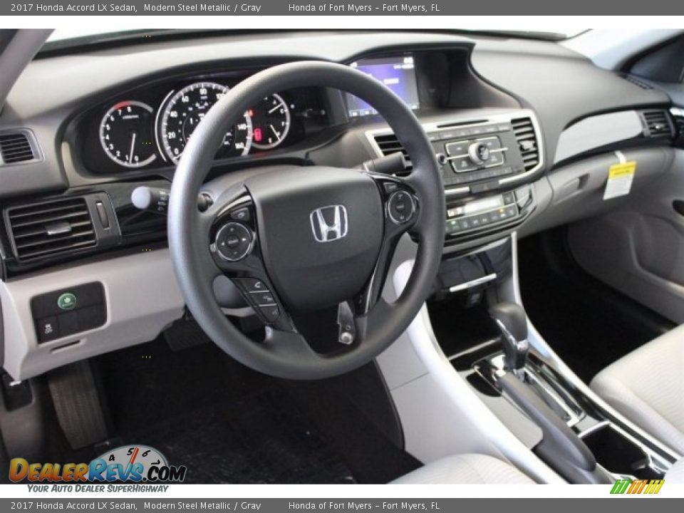 2017 Honda Accord LX Sedan Modern Steel Metallic / Gray Photo #10