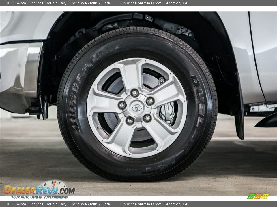 2014 Toyota Tundra SR Double Cab Silver Sky Metallic / Black Photo #8