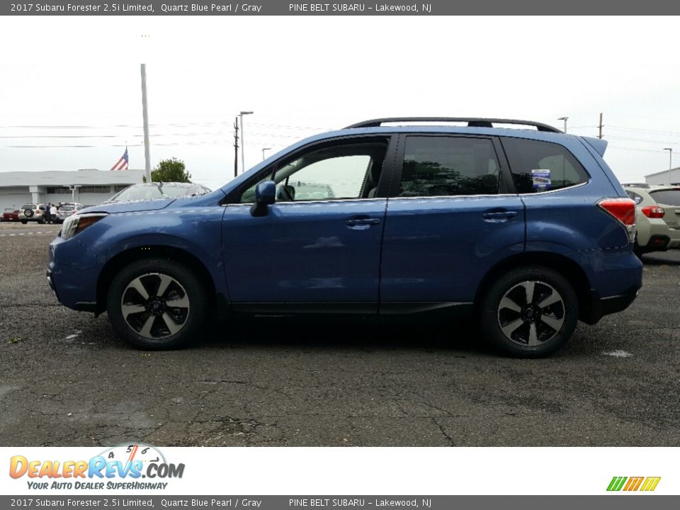 2017 Subaru Forester 2.5i Limited Quartz Blue Pearl / Gray Photo #3