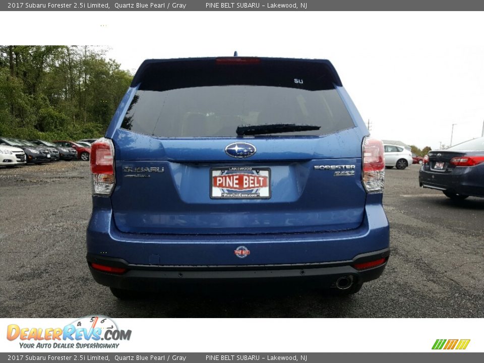 2017 Subaru Forester 2.5i Limited Quartz Blue Pearl / Gray Photo #5