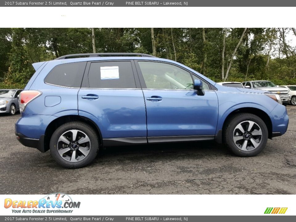 2017 Subaru Forester 2.5i Limited Quartz Blue Pearl / Gray Photo #6