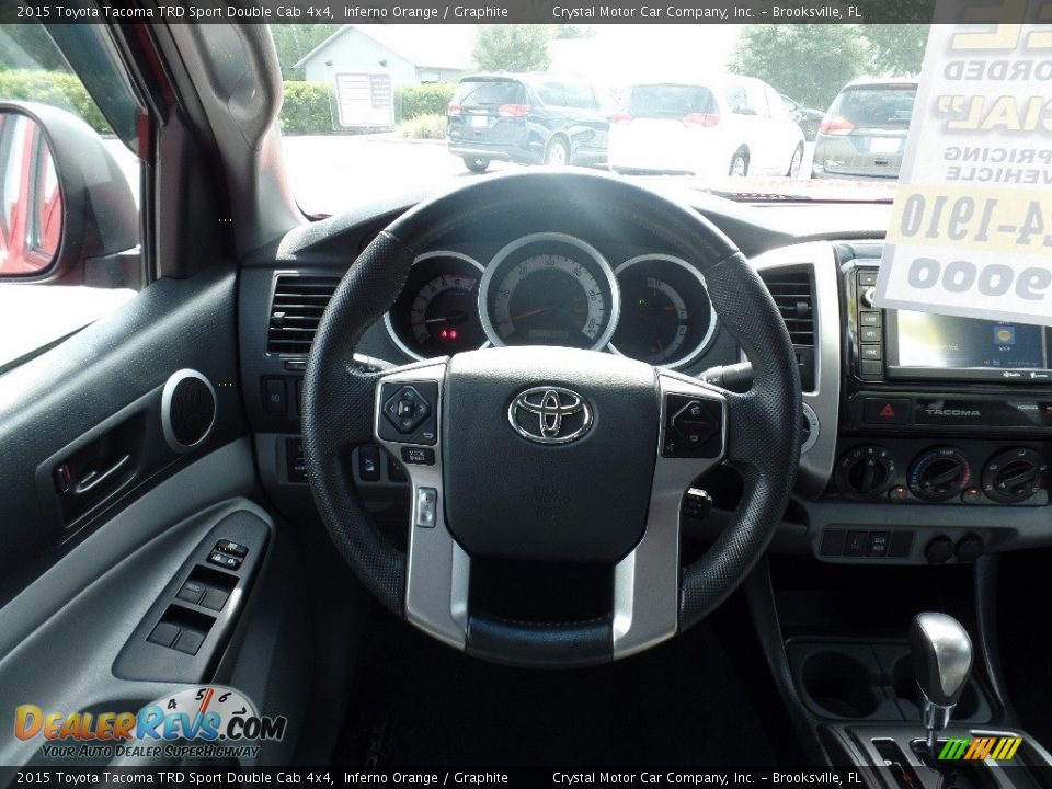 2015 Toyota Tacoma TRD Sport Double Cab 4x4 Inferno Orange / Graphite Photo #6