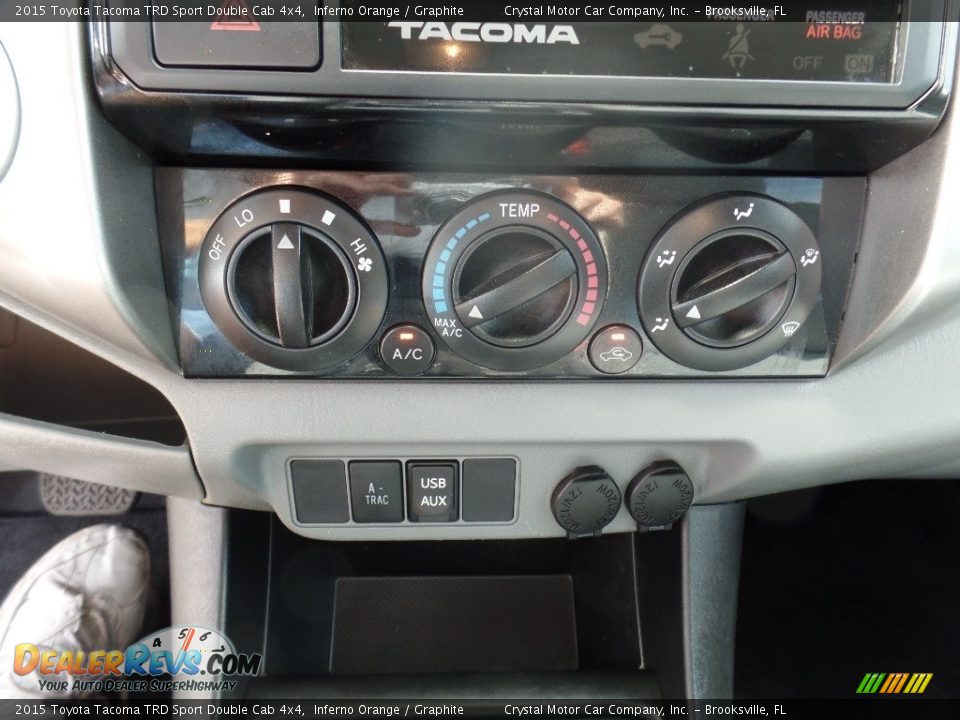 2015 Toyota Tacoma TRD Sport Double Cab 4x4 Inferno Orange / Graphite Photo #20