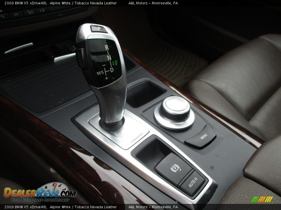 2009 BMW X5 xDrive48i Alpine White / Tobacco Nevada Leather Photo #15