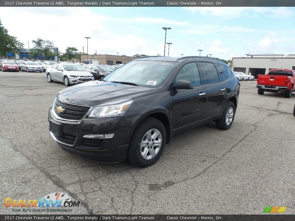 2017 Chevrolet Traverse LS AWD Tungsten Metallic / Dark Titanium/Light Titanium Photo #1