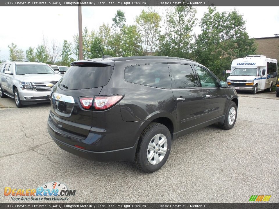 2017 Chevrolet Traverse LS AWD Tungsten Metallic / Dark Titanium/Light Titanium Photo #4