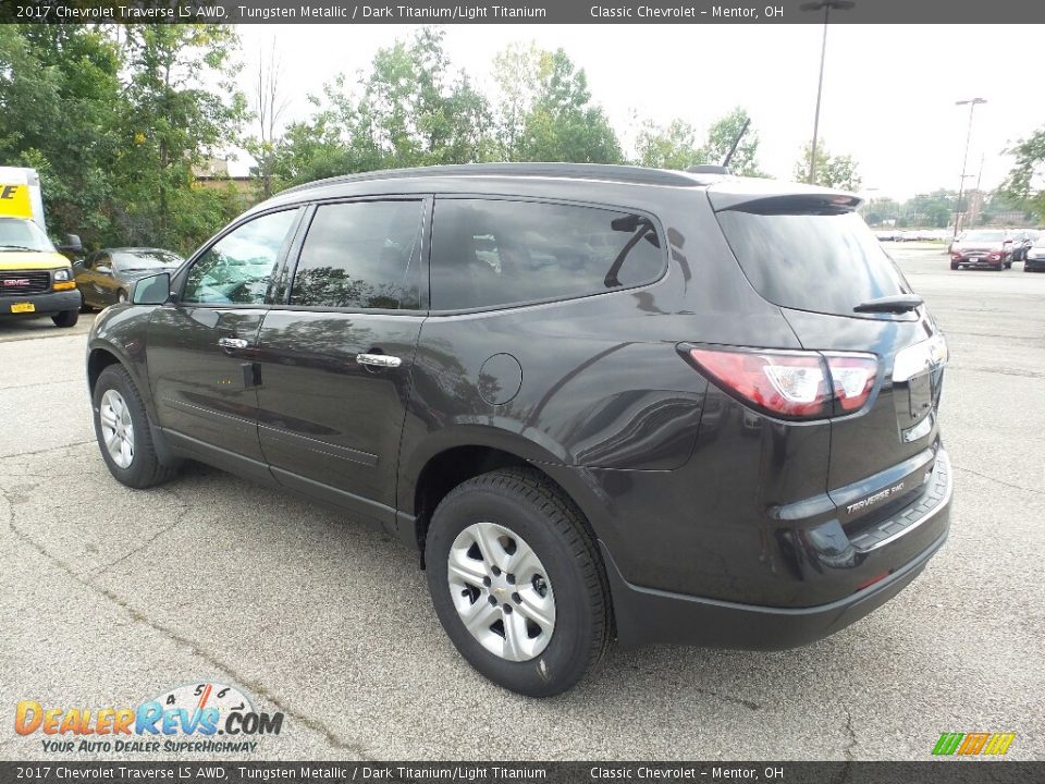2017 Chevrolet Traverse LS AWD Tungsten Metallic / Dark Titanium/Light Titanium Photo #5