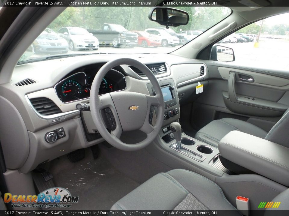 2017 Chevrolet Traverse LS AWD Tungsten Metallic / Dark Titanium/Light Titanium Photo #6