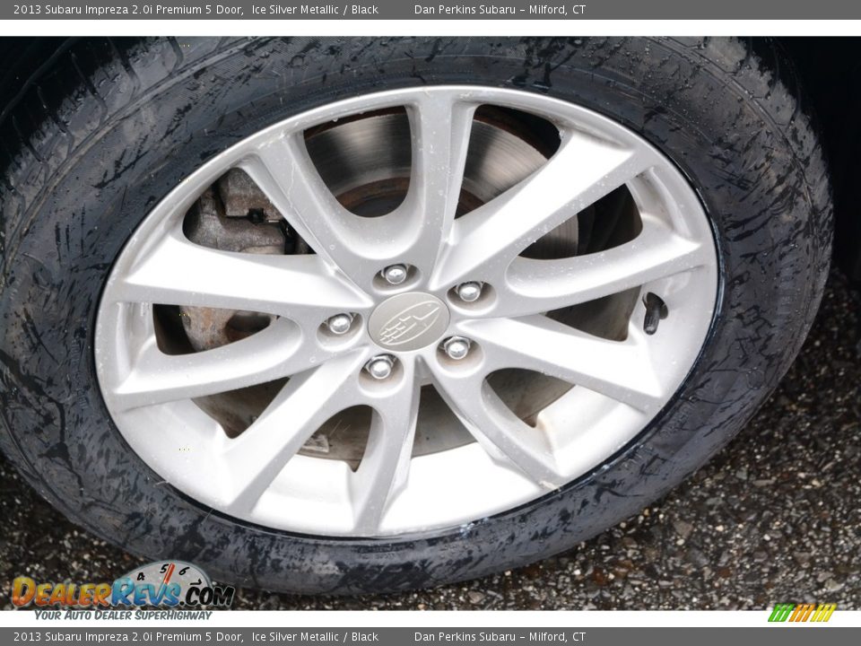 2013 Subaru Impreza 2.0i Premium 5 Door Ice Silver Metallic / Black Photo #23