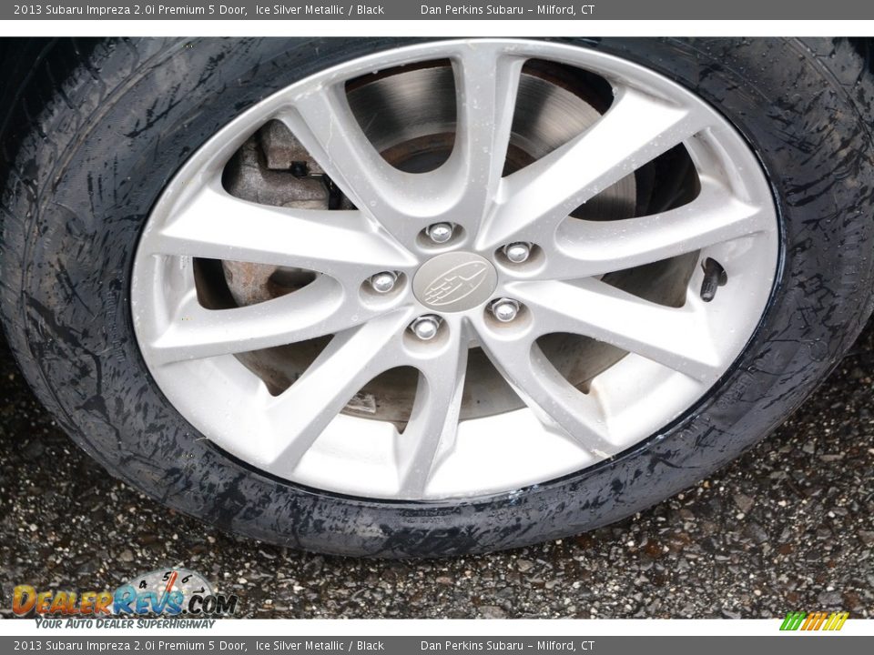 2013 Subaru Impreza 2.0i Premium 5 Door Ice Silver Metallic / Black Photo #24