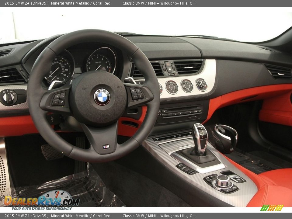 Coral Red Interior - 2015 BMW Z4 sDrive35i Photo #9