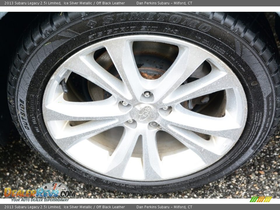 2013 Subaru Legacy 2.5i Limited Ice Silver Metallic / Off Black Leather Photo #20
