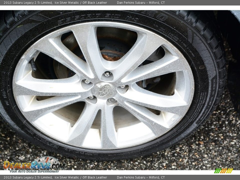 2013 Subaru Legacy 2.5i Limited Ice Silver Metallic / Off Black Leather Photo #21