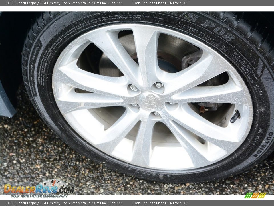 2013 Subaru Legacy 2.5i Limited Ice Silver Metallic / Off Black Leather Photo #22