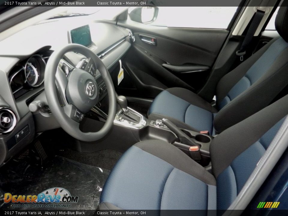 Mid-Blue Black Interior - 2017 Toyota Yaris iA  Photo #3