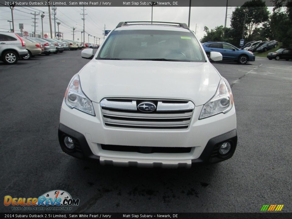 2014 Subaru Outback 2.5i Limited Satin White Pearl / Ivory Photo #3