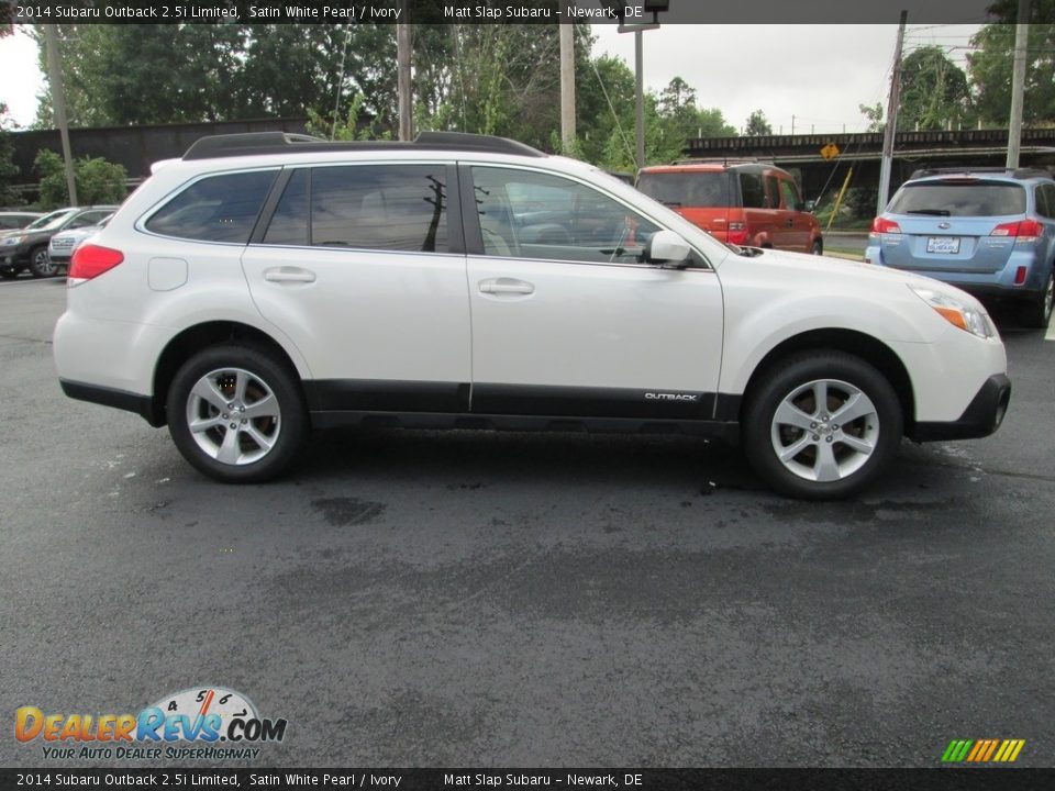 2014 Subaru Outback 2.5i Limited Satin White Pearl / Ivory Photo #5