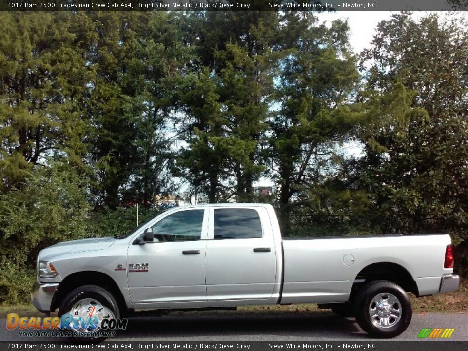 2017 Ram 2500 Tradesman Crew Cab 4x4 Bright Silver Metallic / Black/Diesel Gray Photo #1