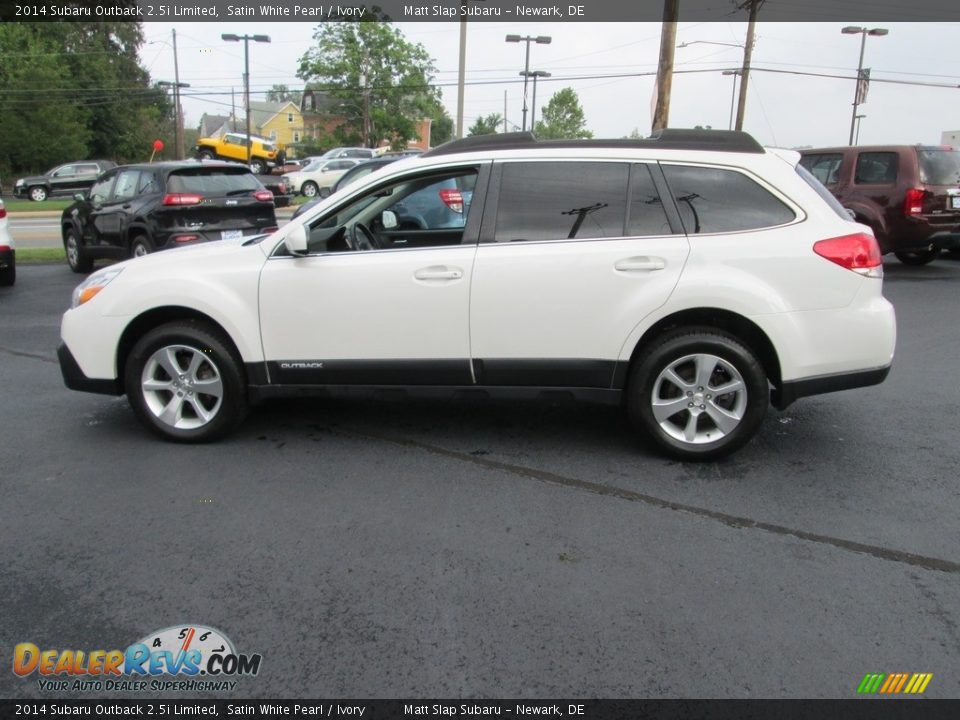 2014 Subaru Outback 2.5i Limited Satin White Pearl / Ivory Photo #9
