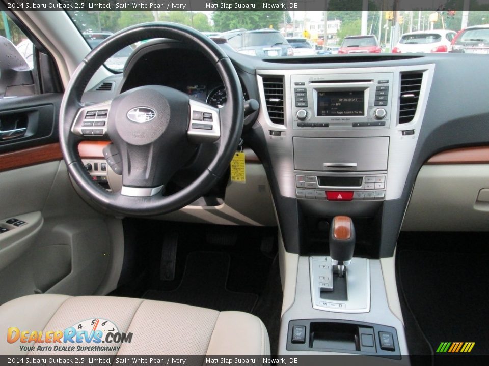 2014 Subaru Outback 2.5i Limited Satin White Pearl / Ivory Photo #10
