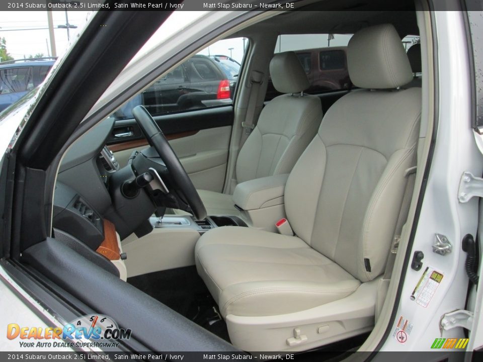 2014 Subaru Outback 2.5i Limited Satin White Pearl / Ivory Photo #15