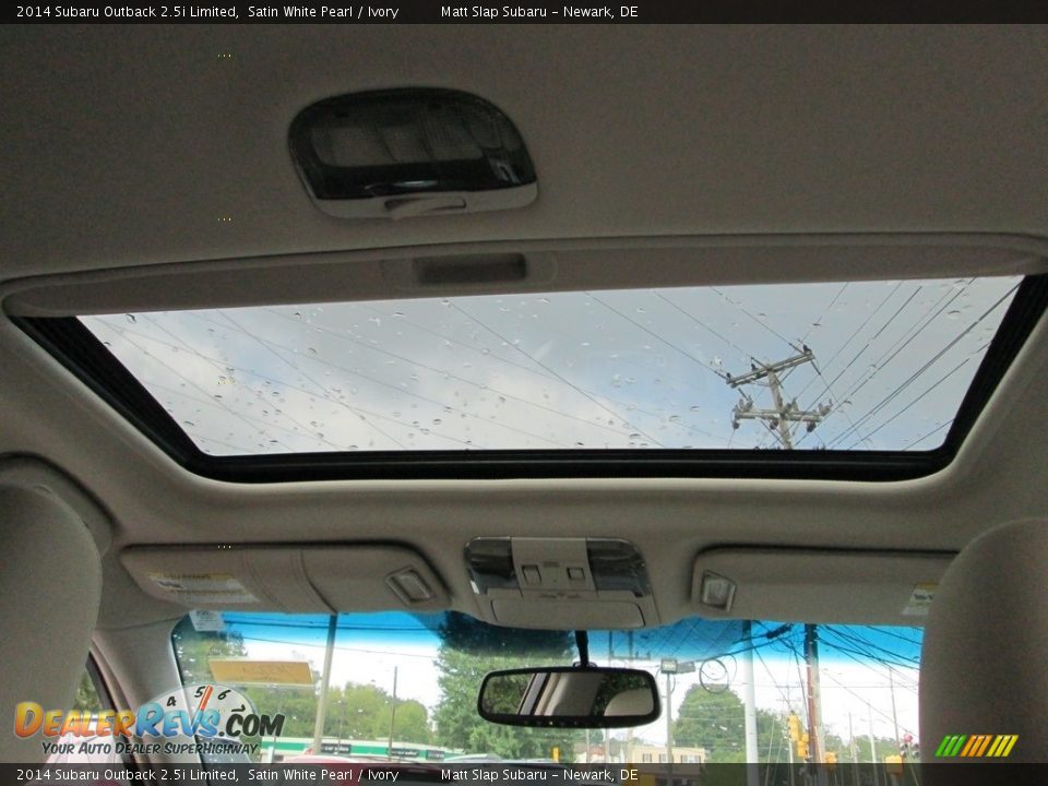 2014 Subaru Outback 2.5i Limited Satin White Pearl / Ivory Photo #20