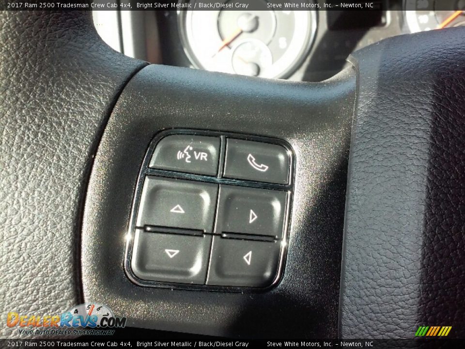 2017 Ram 2500 Tradesman Crew Cab 4x4 Bright Silver Metallic / Black/Diesel Gray Photo #15