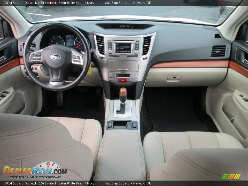 2014 Subaru Outback 2.5i Limited Satin White Pearl / Ivory Photo #24