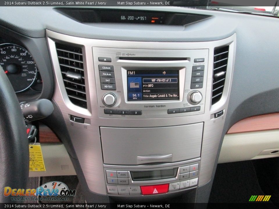 2014 Subaru Outback 2.5i Limited Satin White Pearl / Ivory Photo #25