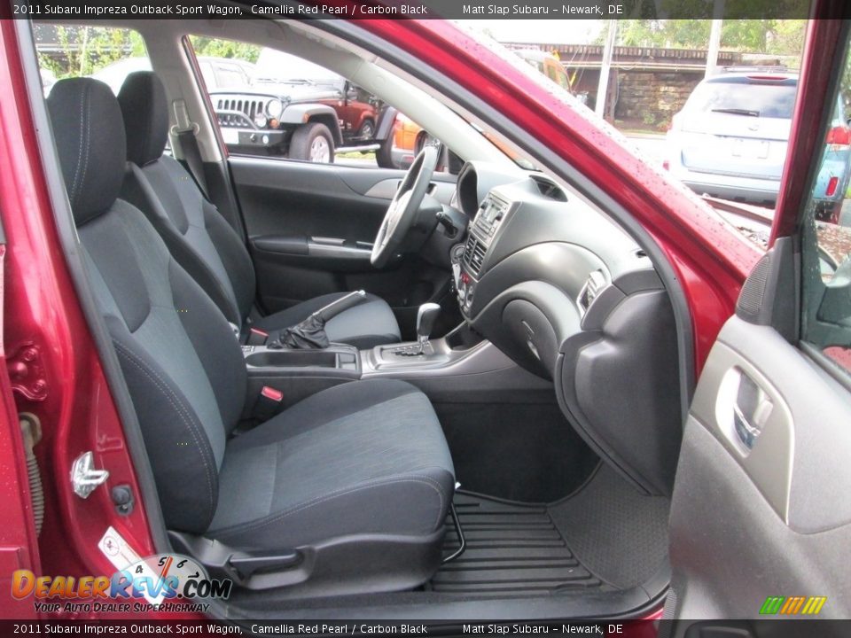 2011 Subaru Impreza Outback Sport Wagon Camellia Red Pearl / Carbon Black Photo #18