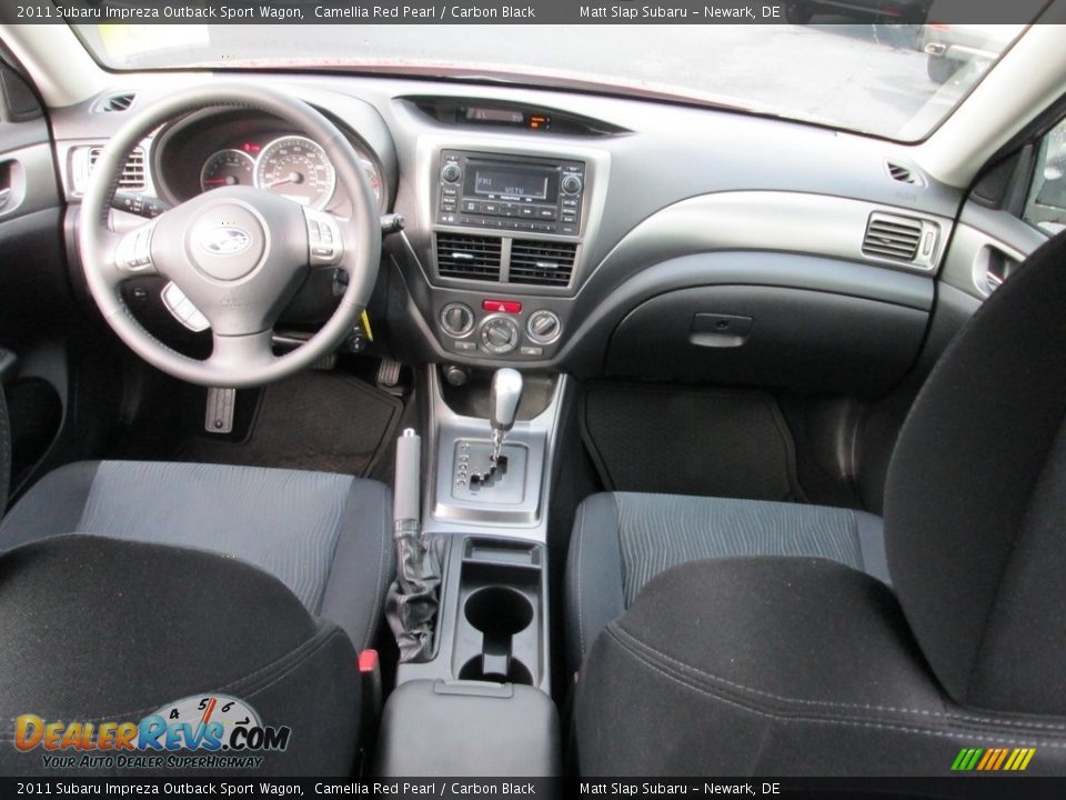 2011 Subaru Impreza Outback Sport Wagon Camellia Red Pearl / Carbon Black Photo #19