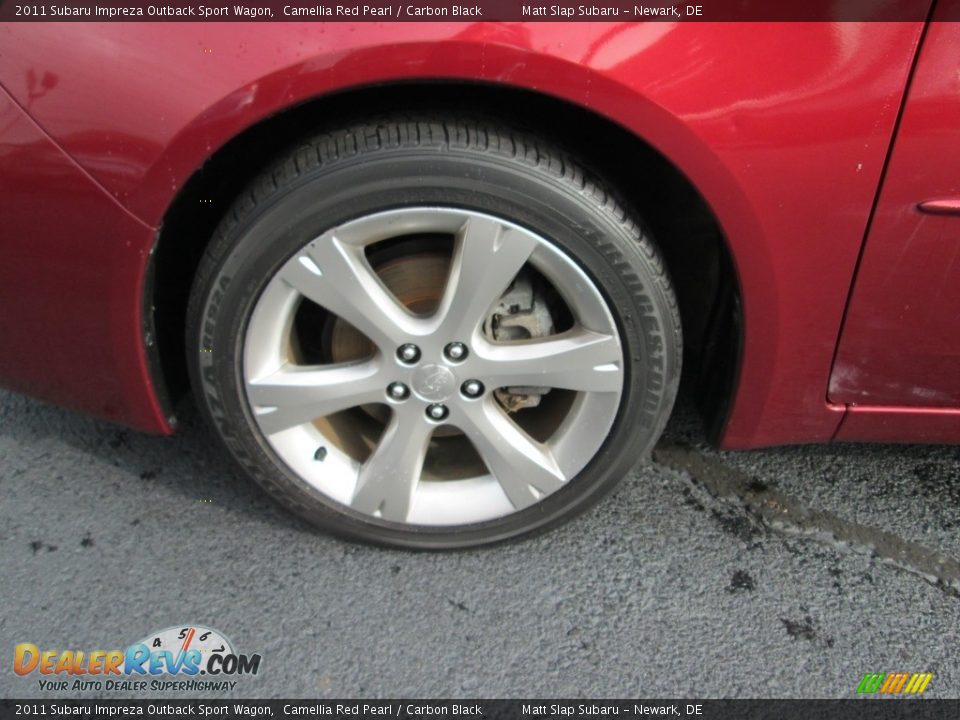 2011 Subaru Impreza Outback Sport Wagon Camellia Red Pearl / Carbon Black Photo #23