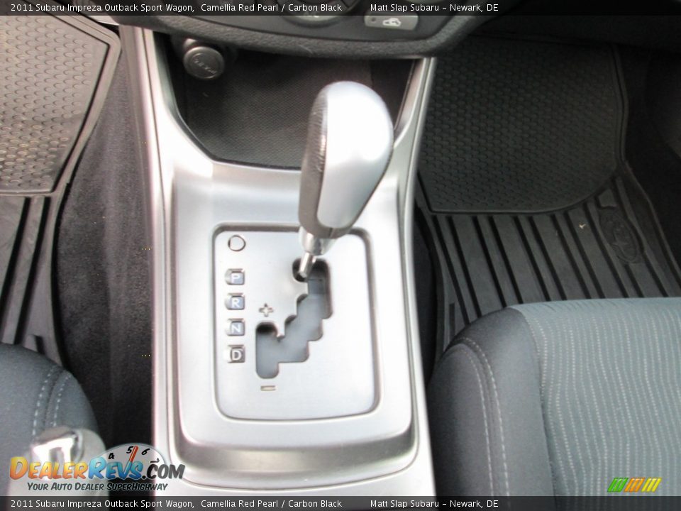 2011 Subaru Impreza Outback Sport Wagon Camellia Red Pearl / Carbon Black Photo #26