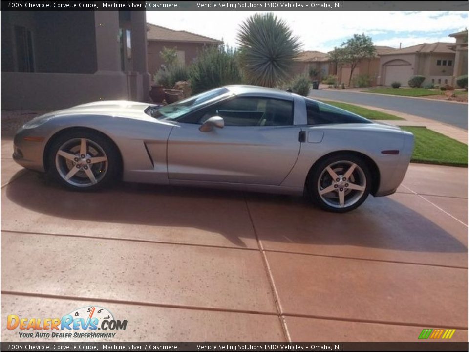 2005 Chevrolet Corvette Coupe Machine Silver / Cashmere Photo #1