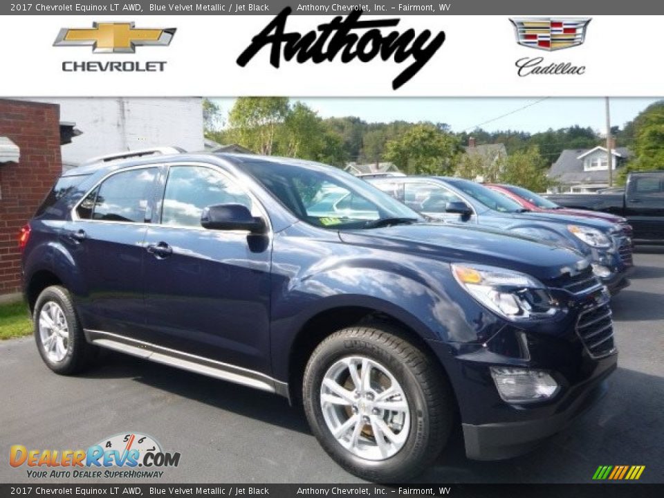 2017 Chevrolet Equinox LT AWD Blue Velvet Metallic / Jet Black Photo #1