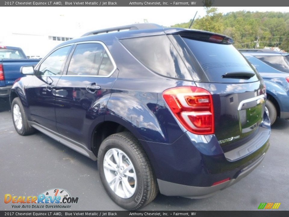 2017 Chevrolet Equinox LT AWD Blue Velvet Metallic / Jet Black Photo #5