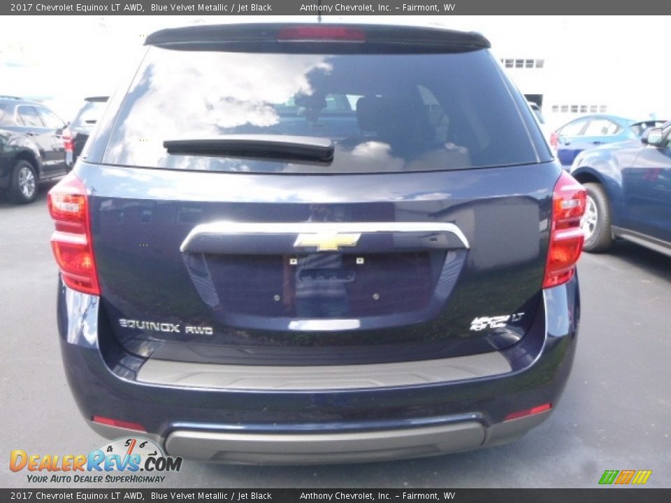 2017 Chevrolet Equinox LT AWD Blue Velvet Metallic / Jet Black Photo #6