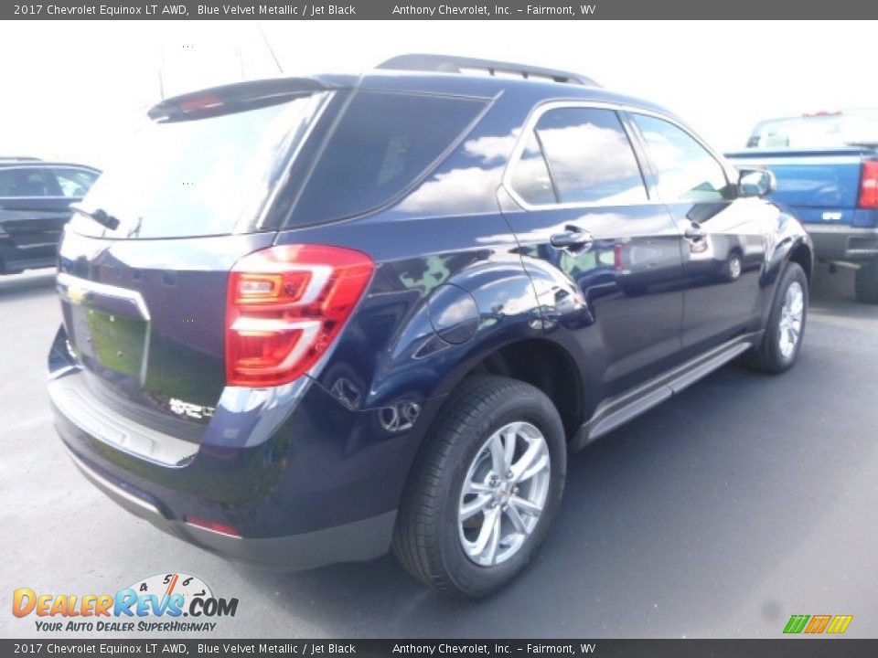 2017 Chevrolet Equinox LT AWD Blue Velvet Metallic / Jet Black Photo #8