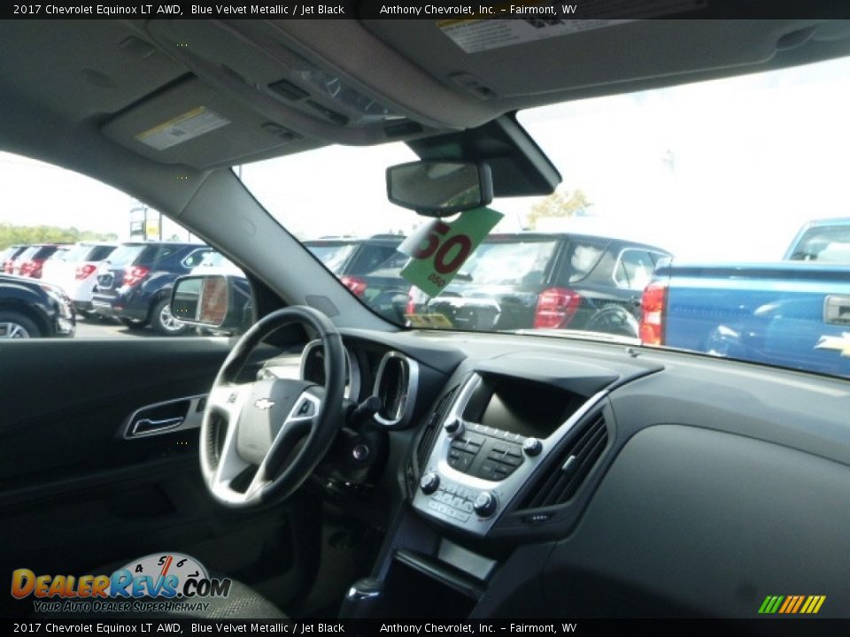 2017 Chevrolet Equinox LT AWD Blue Velvet Metallic / Jet Black Photo #10