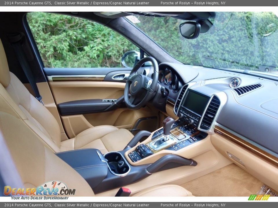 2014 Porsche Cayenne GTS Classic Silver Metallic / Espresso/Cognac Natural Leather Photo #17