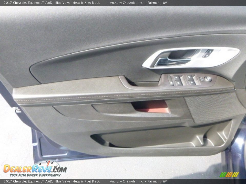2017 Chevrolet Equinox LT AWD Blue Velvet Metallic / Jet Black Photo #12