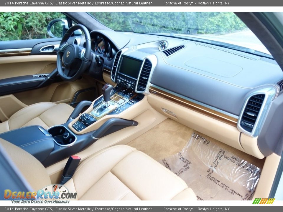 2014 Porsche Cayenne GTS Classic Silver Metallic / Espresso/Cognac Natural Leather Photo #18