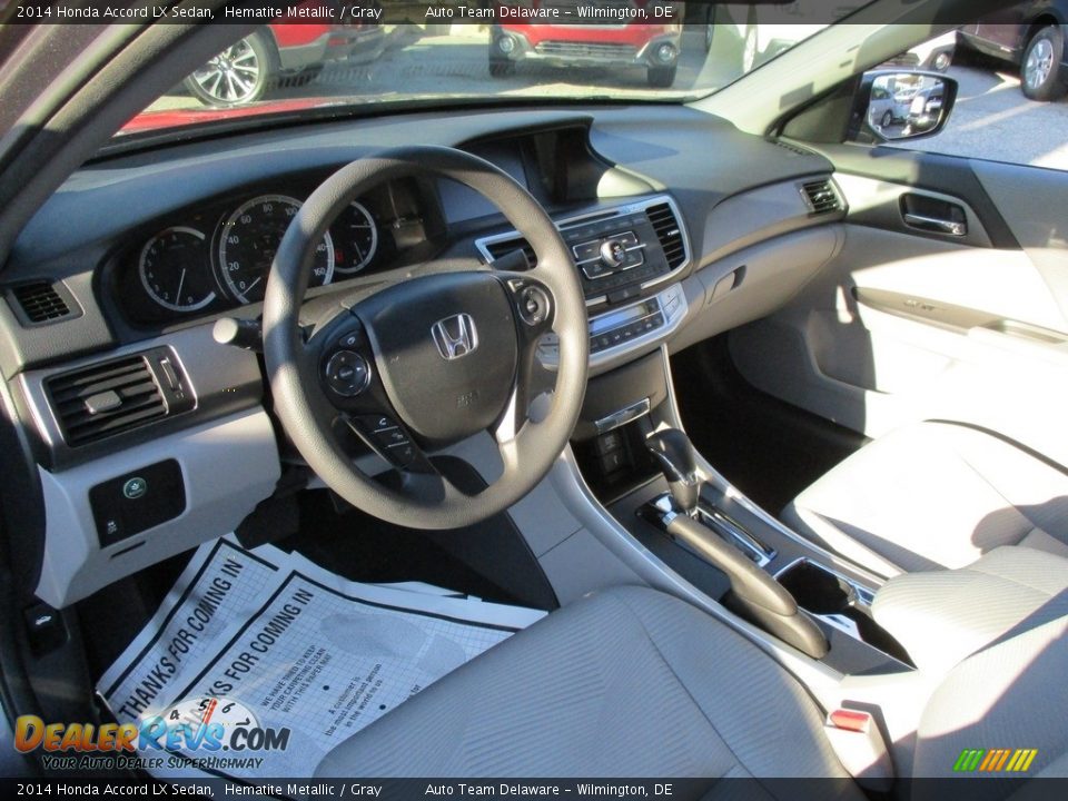 2014 Honda Accord LX Sedan Hematite Metallic / Gray Photo #11