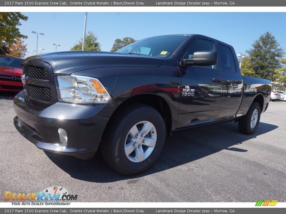2017 Ram 1500 Express Crew Cab Granite Crystal Metallic / Black/Diesel Gray Photo #1