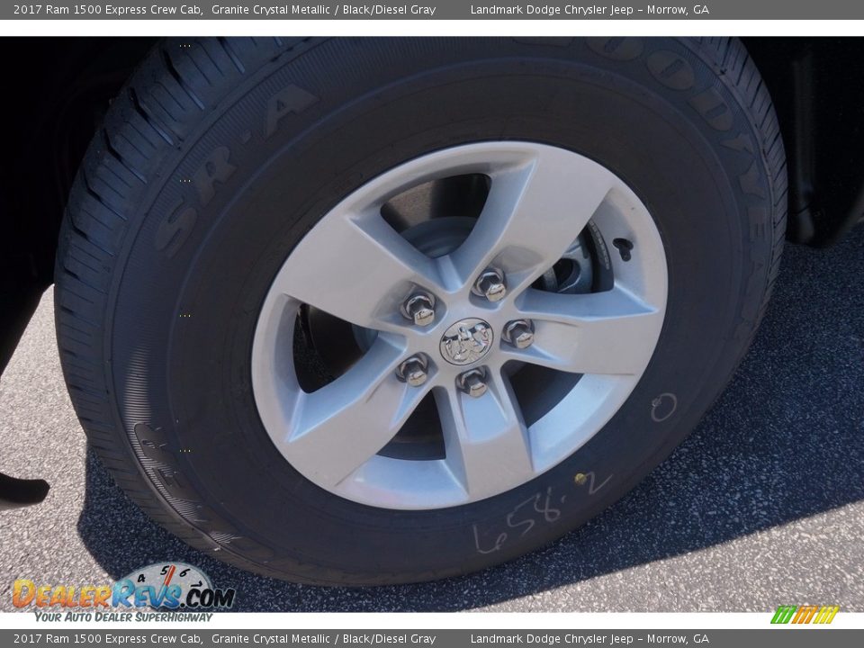 2017 Ram 1500 Express Crew Cab Granite Crystal Metallic / Black/Diesel Gray Photo #5