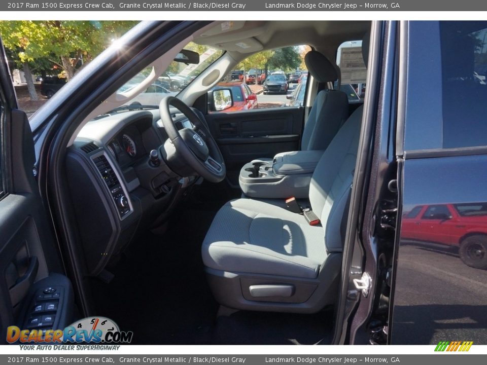 Black/Diesel Gray Interior - 2017 Ram 1500 Express Crew Cab Photo #7